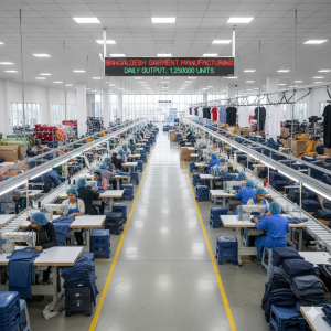 Bangladesh garment manufacturing facility with modern machinery and LEED certification