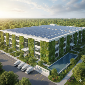 LEED certified Bangladesh garment manufacturing facility with sustainable energy systems